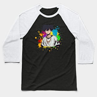 Hiphop style anime boy Baseball T-Shirt